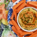 Smoky Southwestern Chickpea Hummus - Traditional chickpea or garbanzo bean hummus is given a Southwestern twist with the addition of ingredients the average person has on hand in their pantry. Smoky cumin, lime juice, lime zest, salt, black pepper, garlic powder, onion powder, paprika, ground chipotle, and extra virgin olive oil all help to give this homemade creamy hummus an amazing flavor that you'll prefer to any store-bought version.