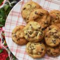 Chocolate Chip Vanilla Cookies - These simple and unassuming chocolate chip cookies are so much more than they first appear. They're soft and chewy, but also have an intense vanilla flavor that helps to bring out the taste of the semi-chocolate chips in them as well. In addition, they somehow manage to get even better after sitting for a few days after they are baked, which makes them the perfect Christmas cookie to add to a holiday cookie tray.