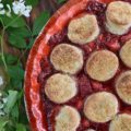 Sweet Strawberry Biscuit-Topped Pie - This sweet biscuit-topped pie is for those times when you're craving a dessert with a little extra oomph, not just any ordinary strawberry pie. Made with fresh strawberries and covered in small sugar-coated buttery biscuits, this strawberry pie is practically bubbling over with oomph.