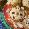Buttermilk Muffins with Whiskey-Soaked Raisins - Why bake bread or soda bread for dinner, when you can have these buttermilk muffins instead? They're sweet, buttery, fluffy, and studded with just the right amount of plump whiskey-soaked raisins. Why settle for dry-as-dust raisins in your muffins, when you can have moist, plump, juicy raisins that have been soaked in whiskey as an alternative?