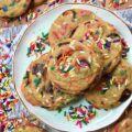 Summer Beach Cookies - A summer day at the beach is always a fun time, however, when cookies are involved, it's bound to be even more enjoyable. These Summer Beach Cookies are loaded with dark chocolate chips and an over-the-top amount of rainbow sprinkles. And, since these cookies are made using brown butter, you know that they're sure to taste every bit as good as they look.