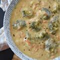 Chunky Broccoli Cheddar Beer Cheese Soup - There's nothing quite like a hearty, chunky one-pot soup to warm you up on a chilly day. This beer cheese soup, made with tender broccoli florets and grated carrots, packs a punch of flavor with the addition of tangy extra sharp cheese, spicy brown mustard, and a bottle of your favorite lager beer. When served with a side of fresh bread, muffins, or biscuits, this soup becomes the ultimate comfort meal.
