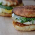 Fig and Brie Breakfast Sandwiches - This is no ordinary bacon, egg, and cheese sandwich recipe, these sandwiches take things to a whole new level. It all starts with perfectly toasted English muffins, slathered with a generous amount of fig jam or preserves. Next comes Canadian bacon, perfectly fried eggs, a handful of fresh spinach leaves, and a generous amount of melted brie cheese. This is the type of sandwich you won't mind waking up early for.