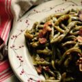 Crockpot Southern Green Beans with Bacon - Forget bland, boring, flavorless vegetable sides; these tender, melt-in-your-mouth green beans infused with smoky, salty bacon are perfect for any weeknight meal or holiday gathering. So, dust off your crockpot because you’re about to discover just how easy it is to create a crowd-pleasing bacony Southern veggie side dish that even the pickiest eaters will devour. Get ready to transform ordinary frozen green beans into an irresistible, bacon-loaded delight that your entire family will simply adore.
