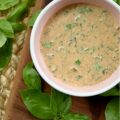 Fresh Basil Honey Mustard Salad Dressing - With just a few simple ingredients, this small-batch honey mustard dressing delivers a burst of flavor with a touch of sweetness, a hint of tang, and the unmistakable bright aroma of fresh summer basil. Whether you're dressing a leafy green salad, dipping a crunchy pretzel, or adding a vibrant finish to roasted, steamed, or grilled vegetables, this versatile salad dressing is sure to become a household favorite.